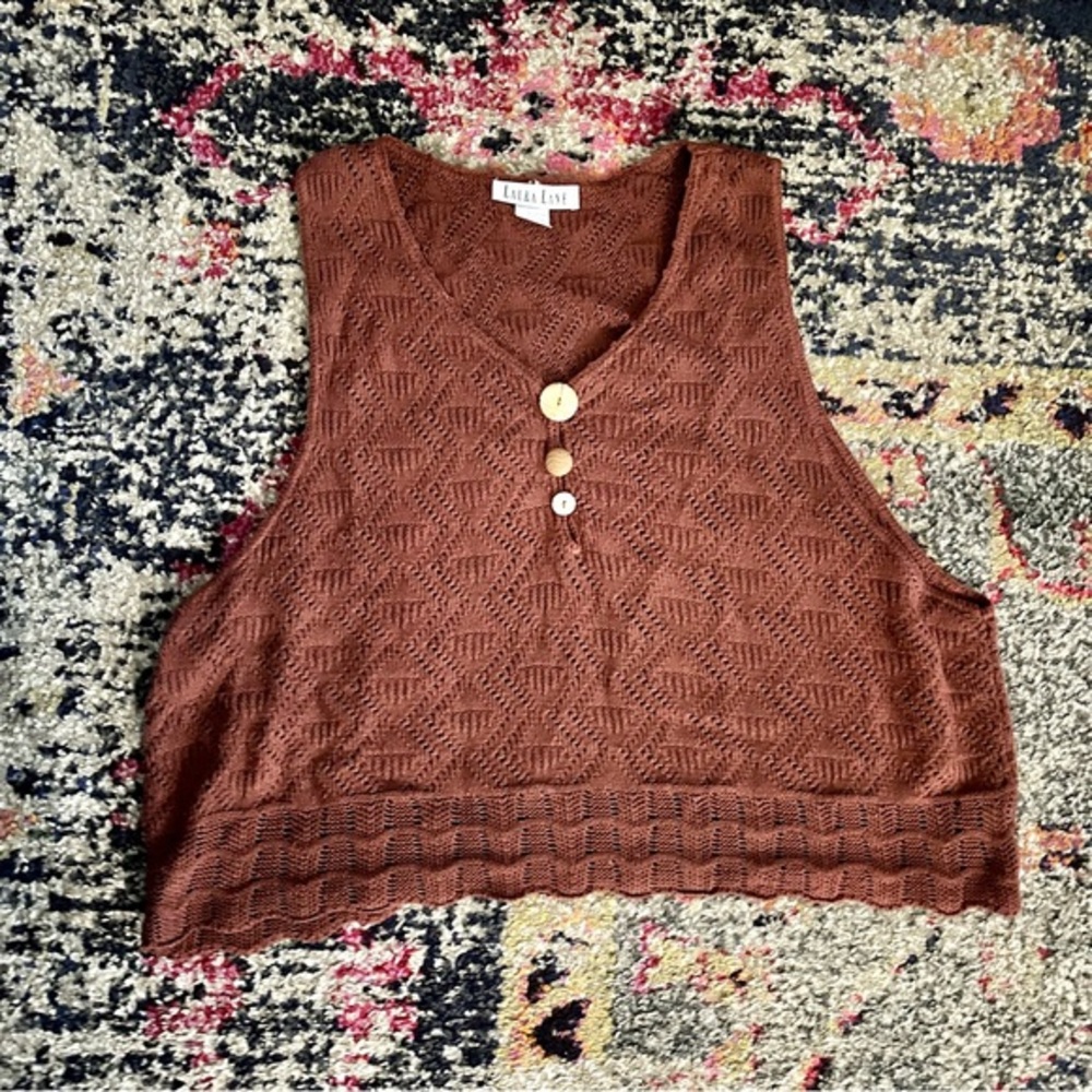 Laura Lane knit pullover sleeveless sweater